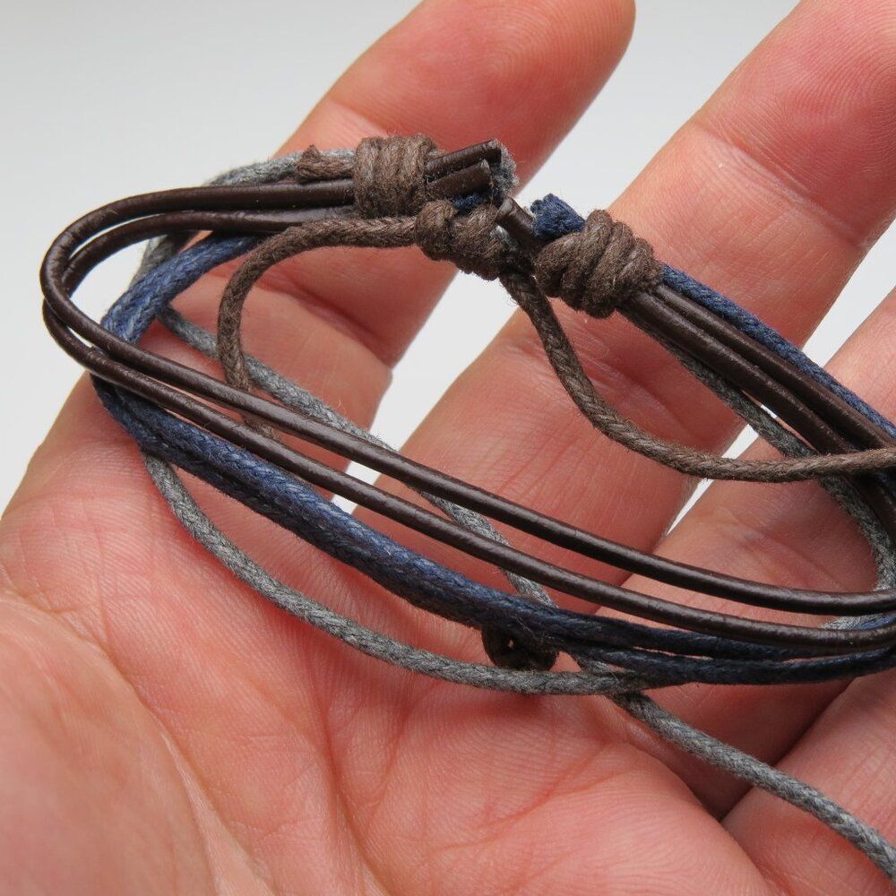 Leather Canvas Fashion Bracelet